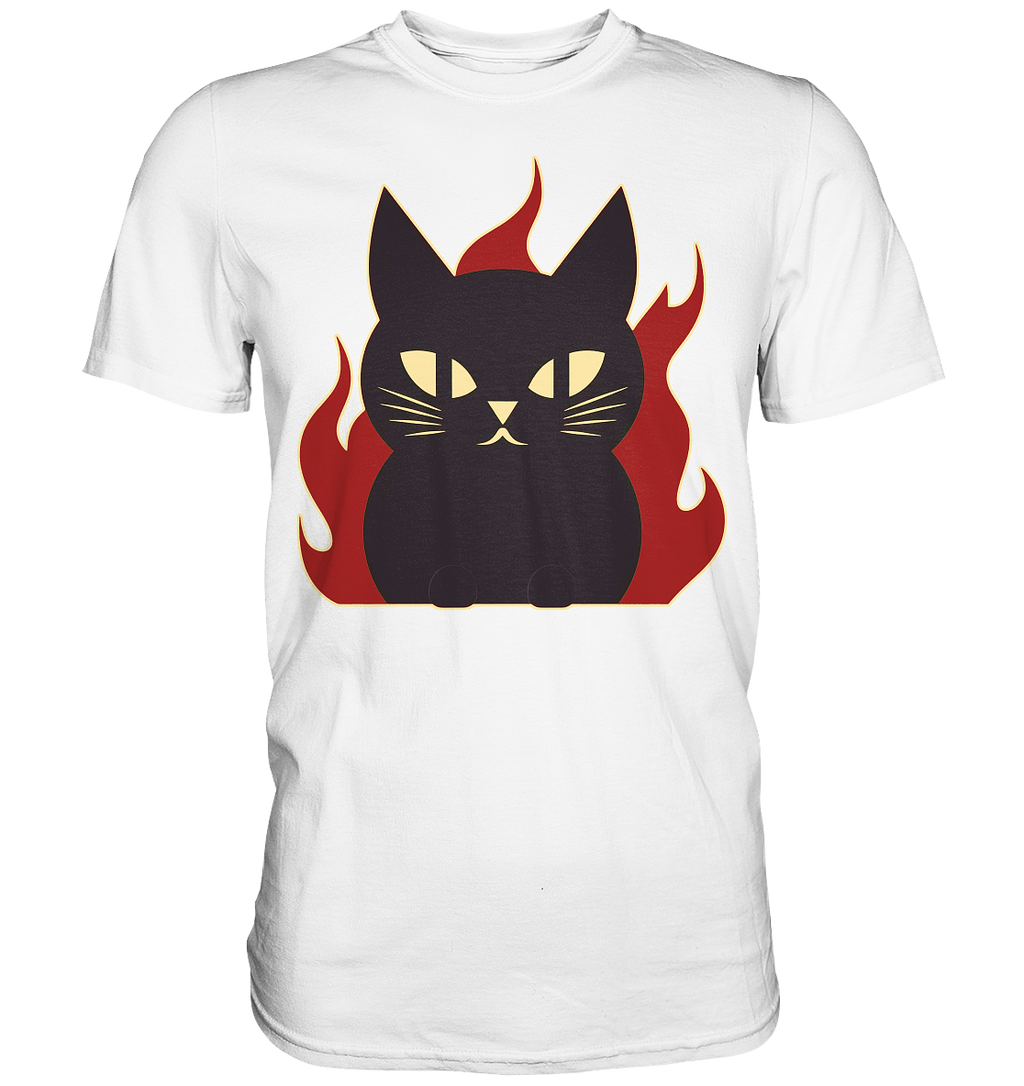 Devil Cat  illustration - Premium Shirt