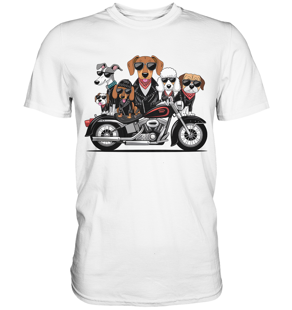 Hunde Biker Gang Fun - Premium Shirt