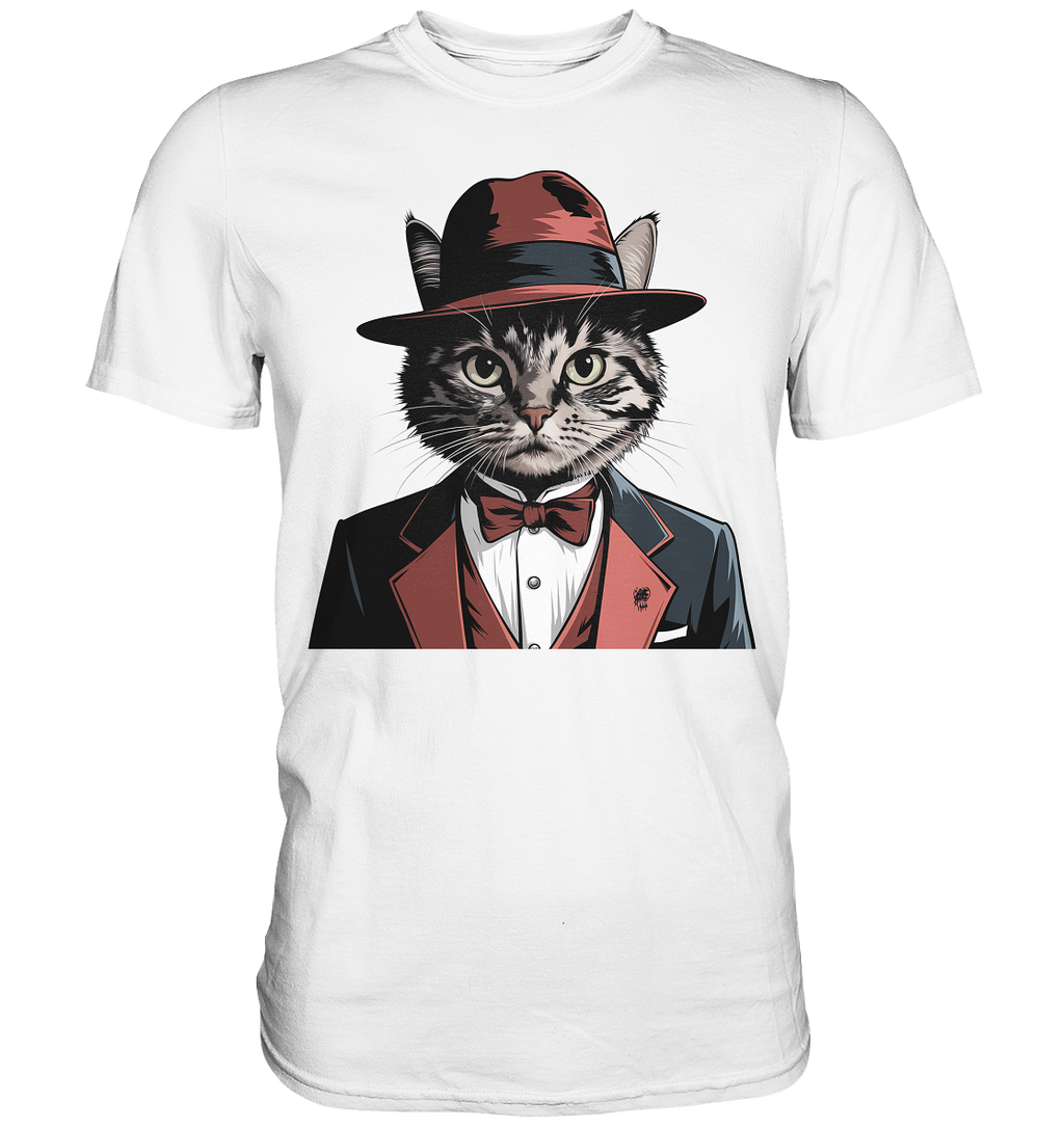 Godfather Catmother Katze Mafia - personalisierbar  - Premium Shirt