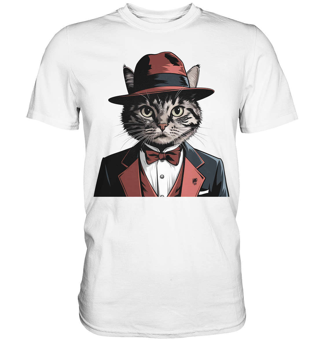 Godfather Catmother Katze Mafia - personalisierbar  - Premium Shirt