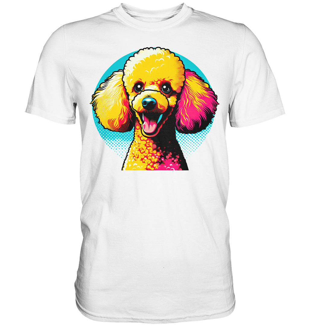 Pudel Pop Art - personalisierbar - Premium Shirt