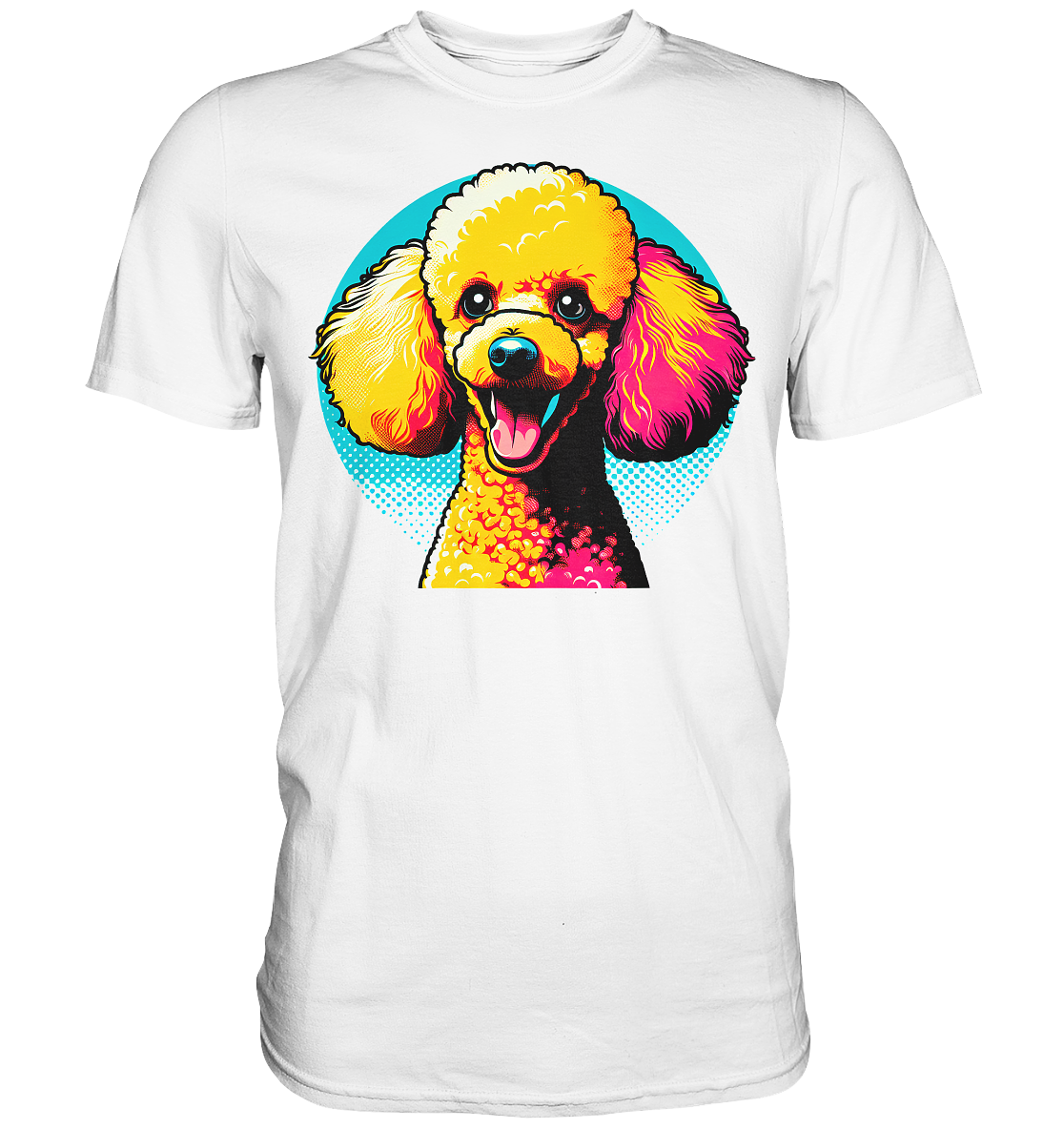 Pudel Pop Art - personalisierbar - Premium Shirt