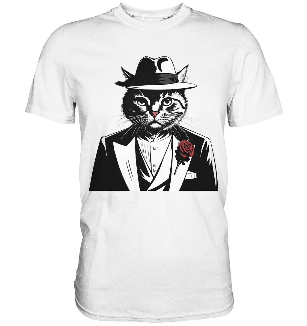 Catfather Katze Mafia - personalisierbar - Premium Shirt
