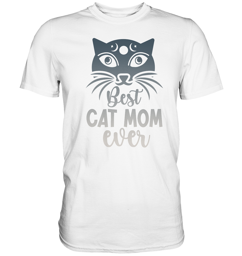 Best Cat Mum ever personalisierbar - Premium Shirt