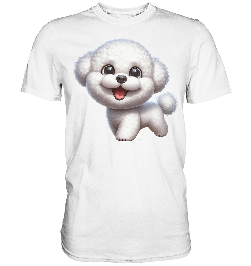 Bichon Frisé Cartoon personalisierbar - Premium Shirt