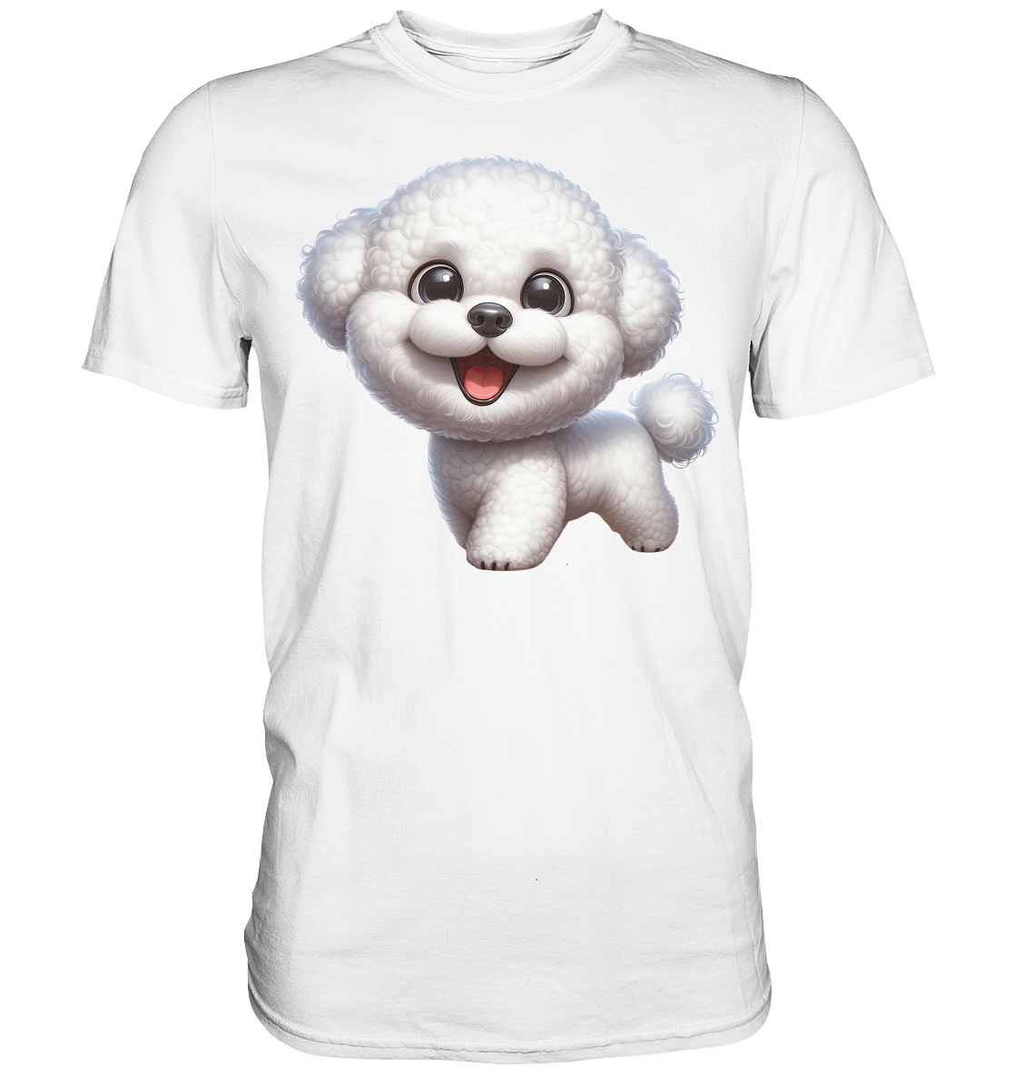 Bichon Frisé Cartoon personalisierbar - Premium Shirt