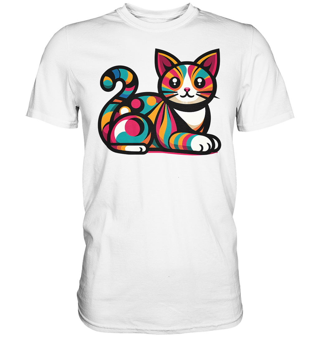 Katze Popart Design - Premium Shirt