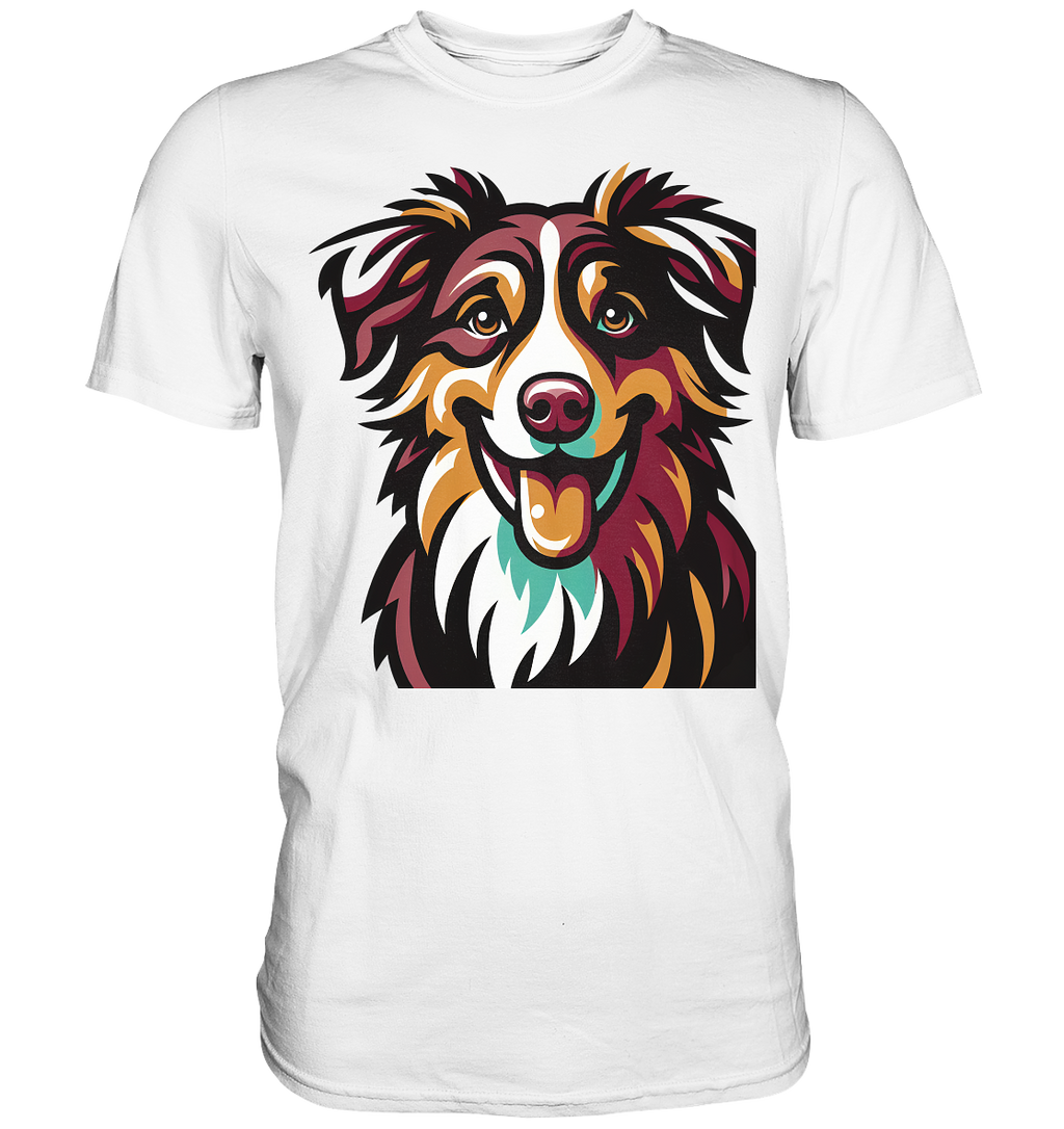 Australian Shepherd Hund - personalisierbar - Premium Shirt
