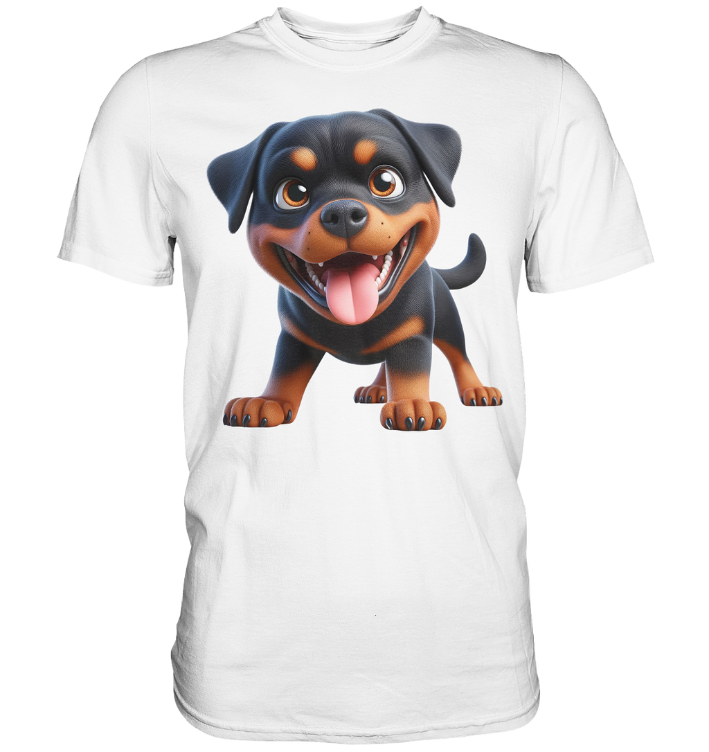 Rottweiler Cartoon Hund - personalisierbar - Premium Shirt