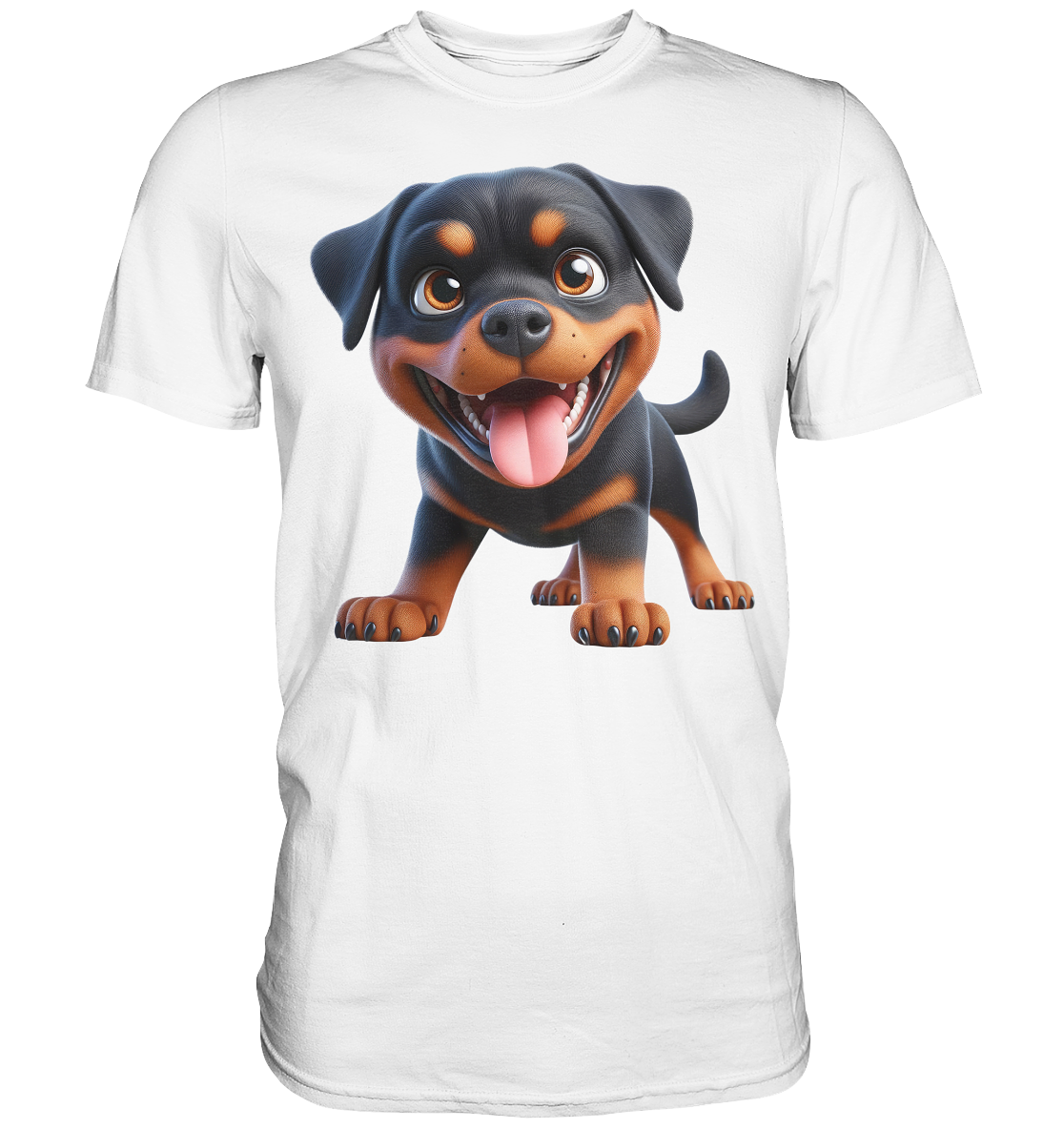Rottweiler Cartoon Hund - personalisierbar - Premium Shirt