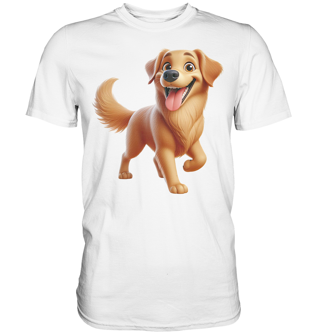 Golden Retriever Comic - personalisierbar - Premium Shirt