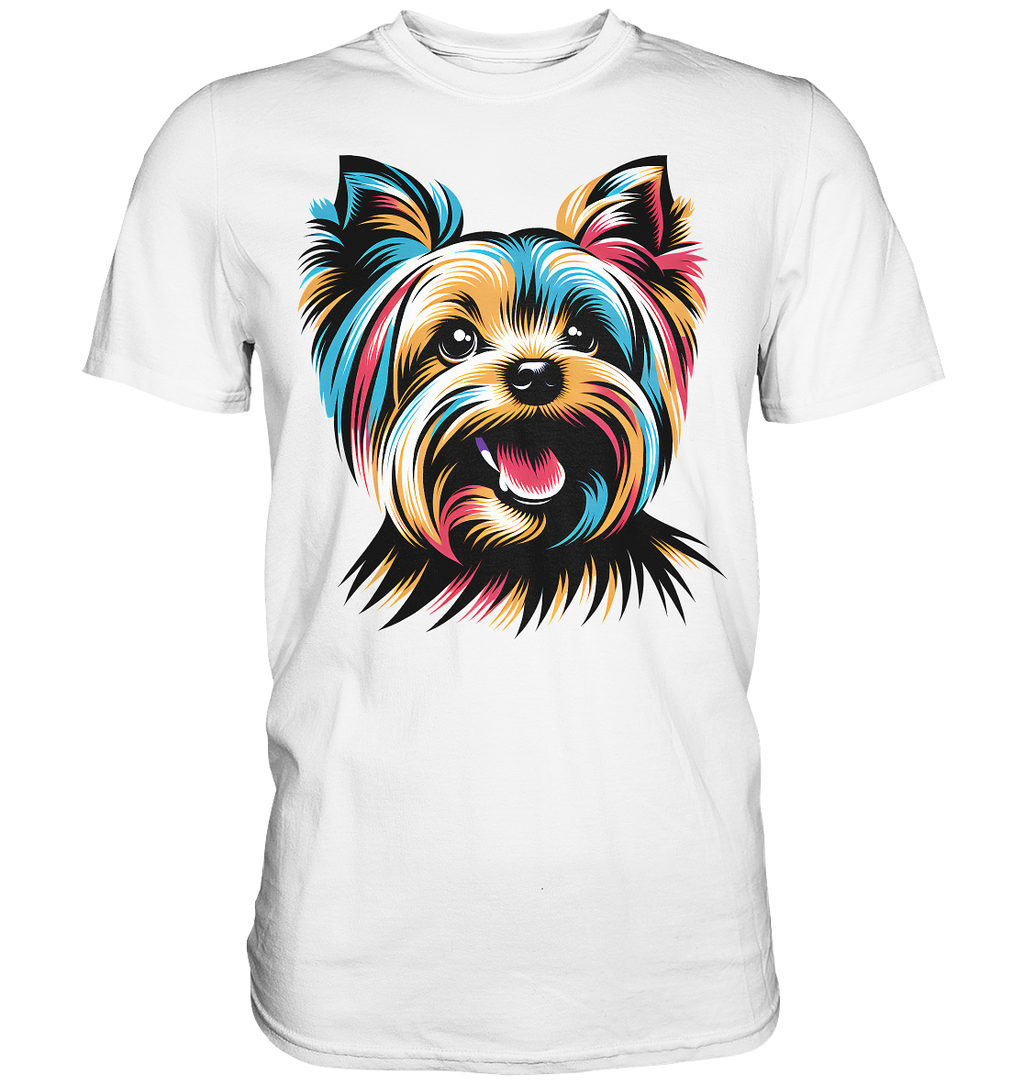 Yorkshire Terrier Pop Art - personalisierbar - Premium Shirt