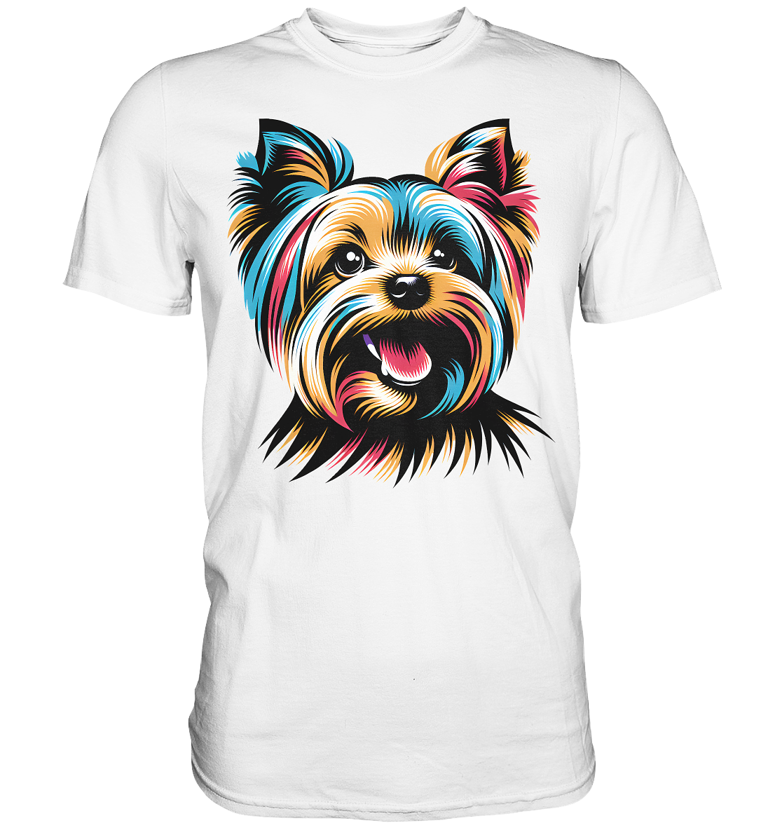 Yorkshire Terrier Pop Art - personalisierbar - Premium Shirt