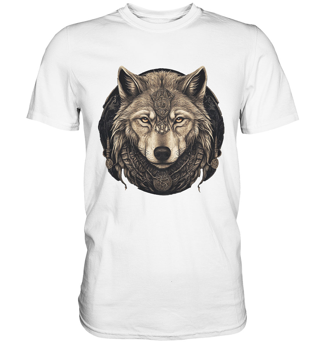 Wolf Fenris Viking Art - Premium Shirt