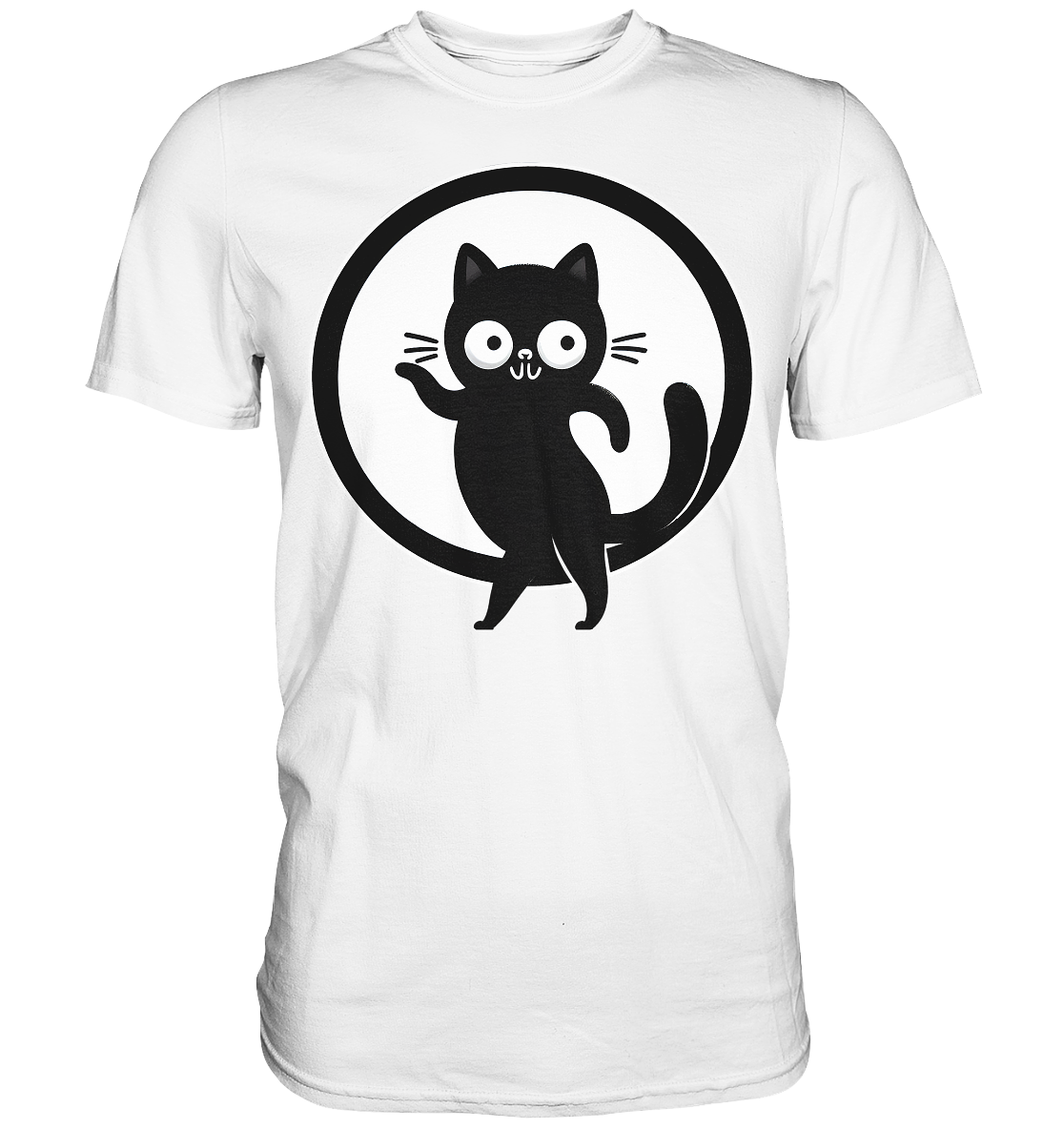Dancing Cat Logo - Premium Shirt