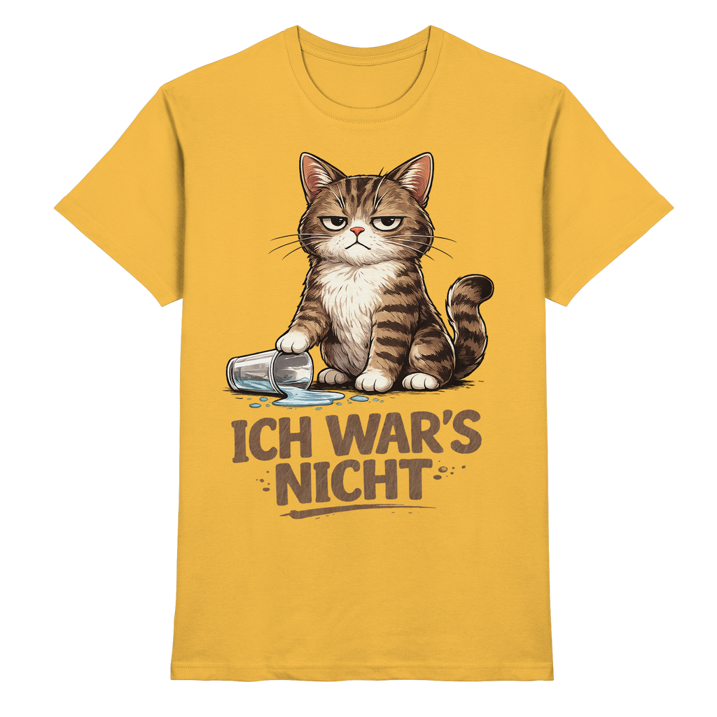 Ich war's nicht... Grumpy Cat Cartoon - Premium Shirt