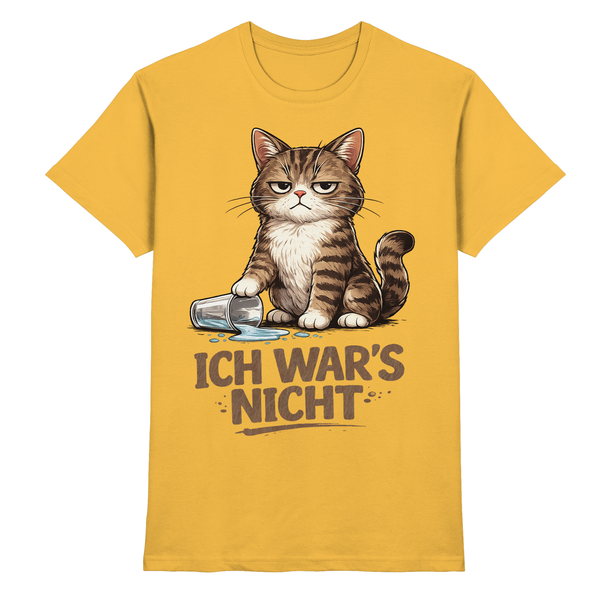 Ich war's nicht... Grumpy Cat Cartoon - Premium Shirt