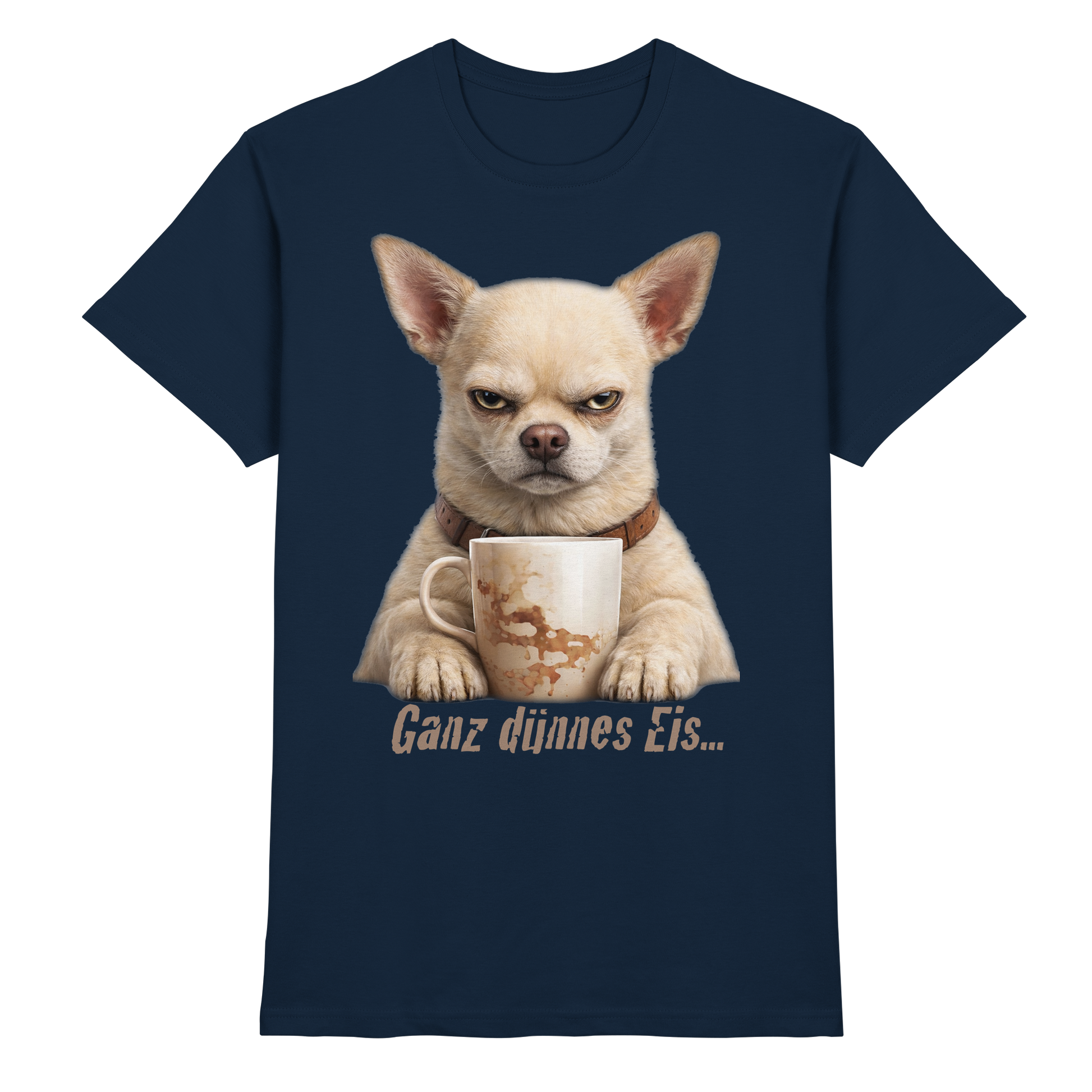 Ganz dünnes Eis. Chihuahua comic  - Premium Shirt