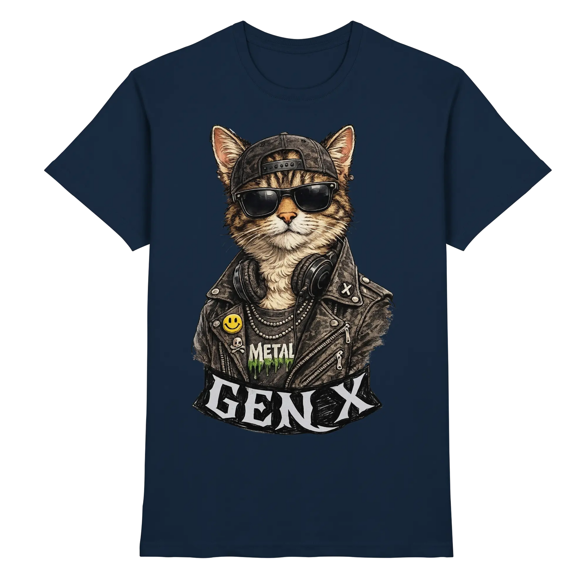 GEN X Funny Punk Cat - Premium Shirt - PAWentura