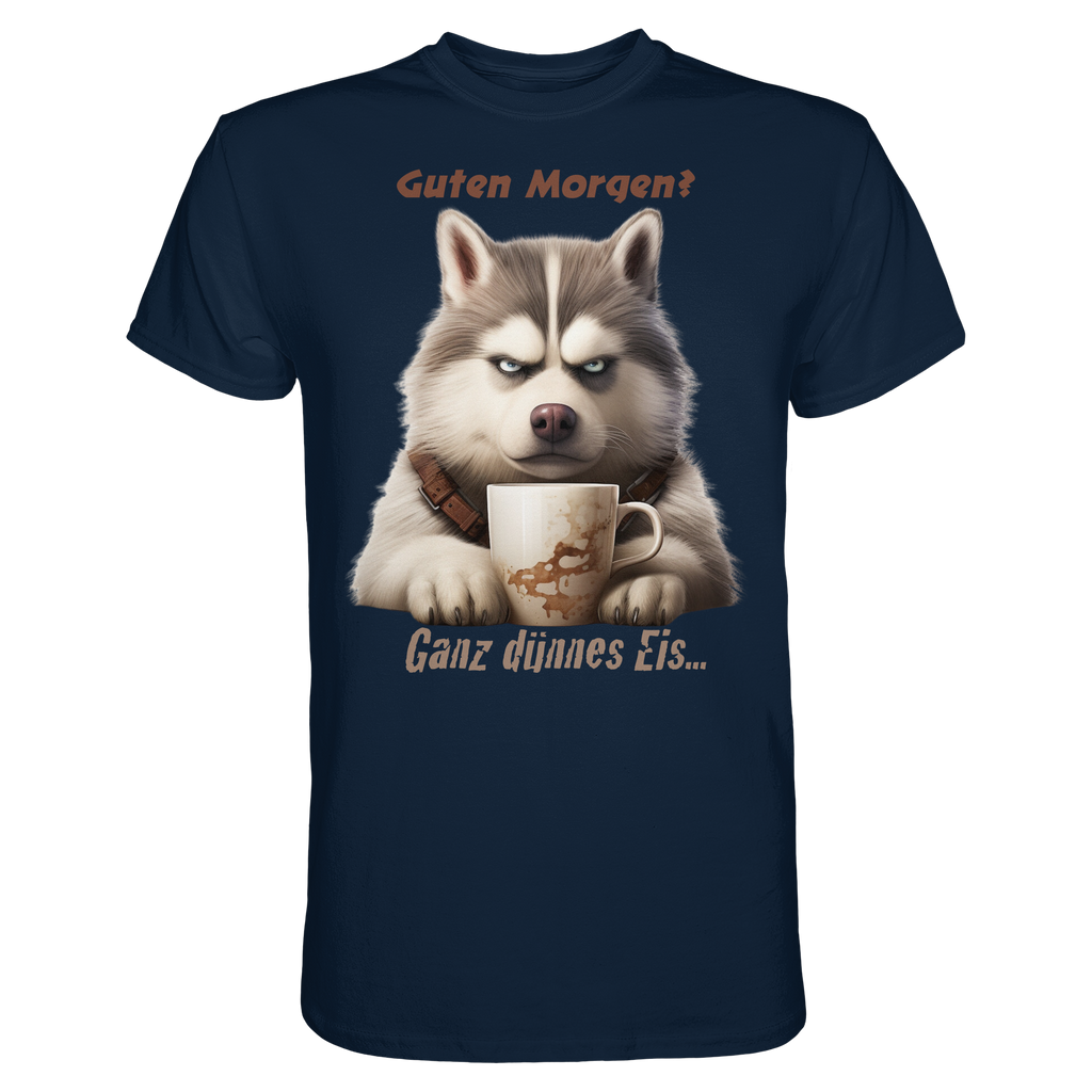 Guten Morgen. Ganz dünnnes Eis. Husky comic - Premium Shirt