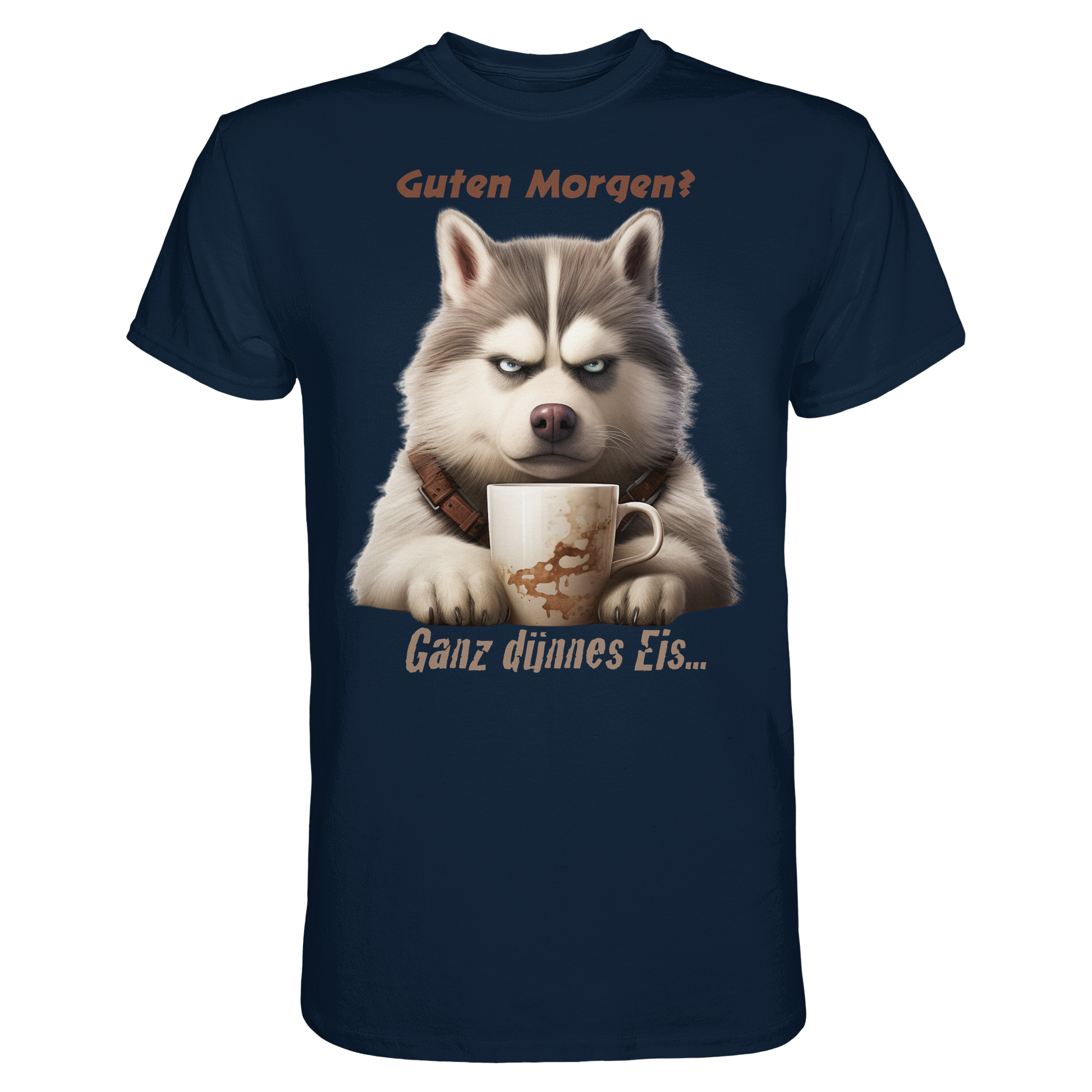 Guten Morgen. Ganz dünnnes Eis. Husky comic - Premium Shirt