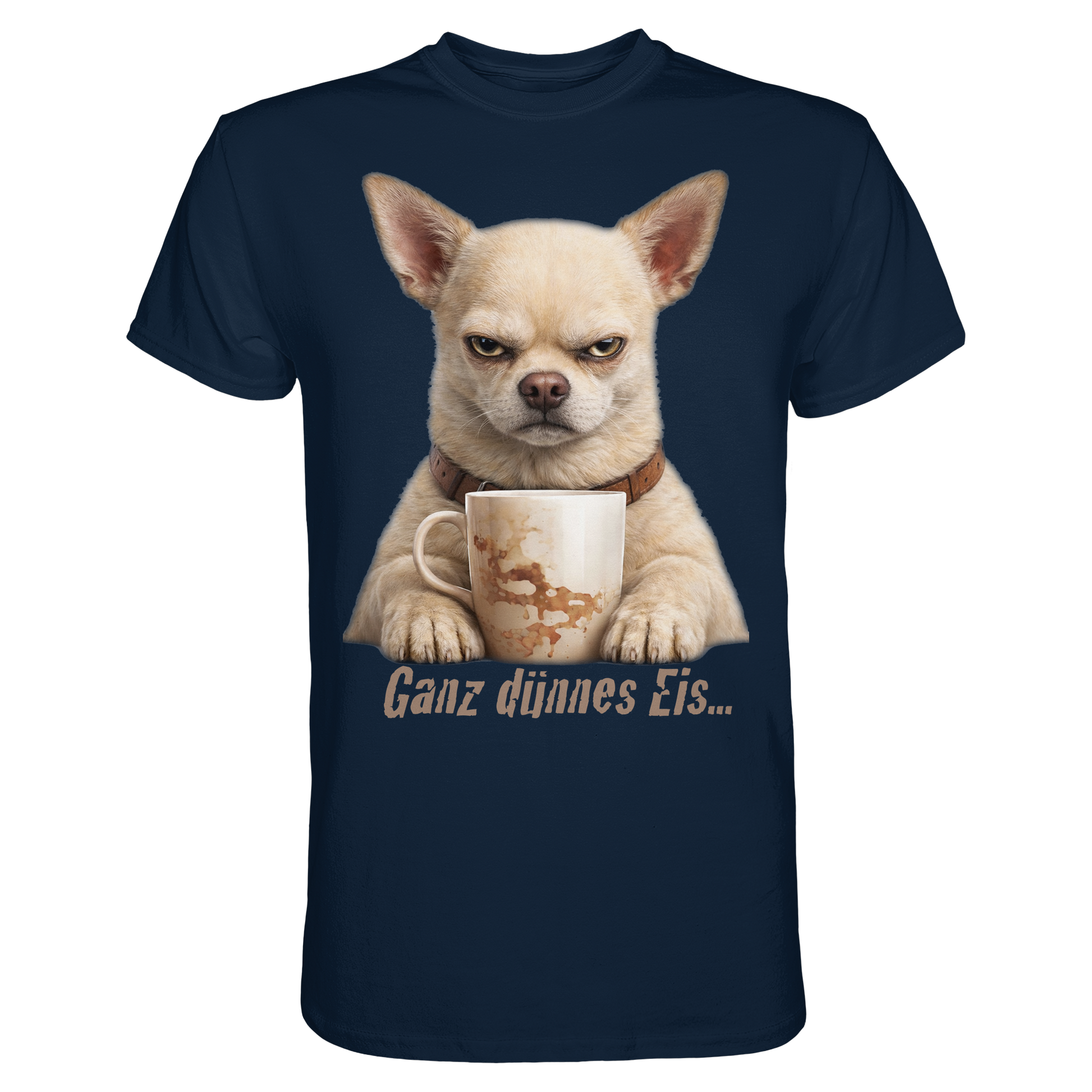 Ganz dünnes Eis. Chihuahua comic  - Premium Shirt