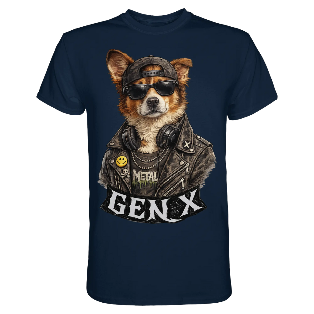 GEN X Funny Punk Dog 80s - Premium Shirt - PAWentura