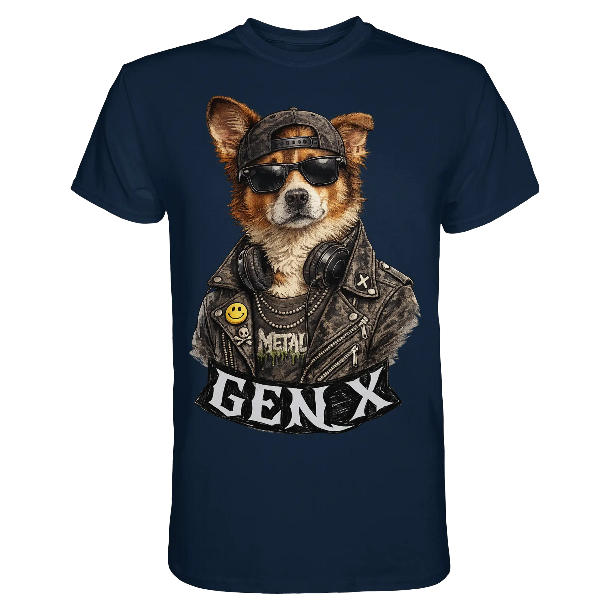 GEN X Funny Punk Dog 80s - Premium Shirt - PAWentura