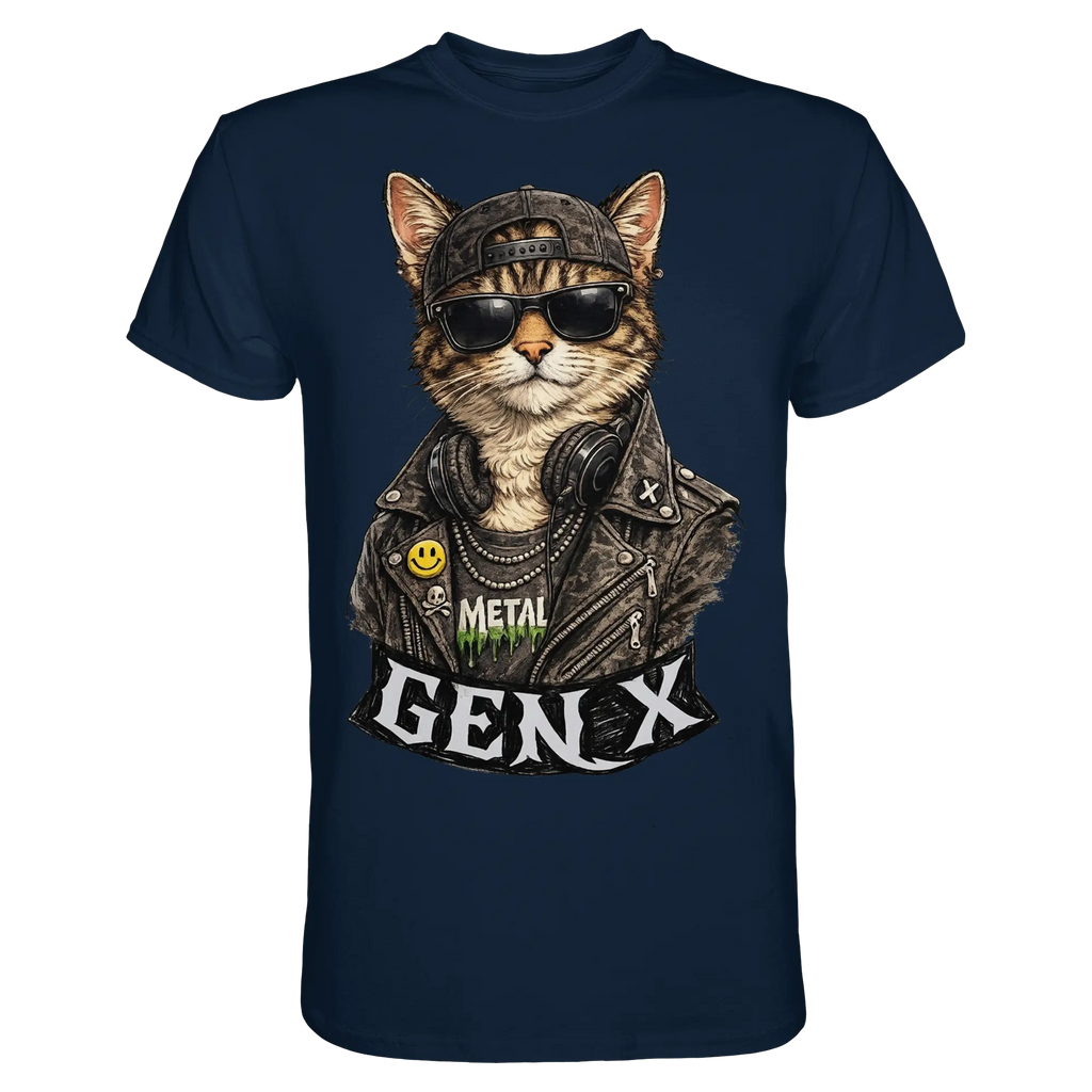 GEN X Funny Punk Cat - Premium Shirt - PAWentura