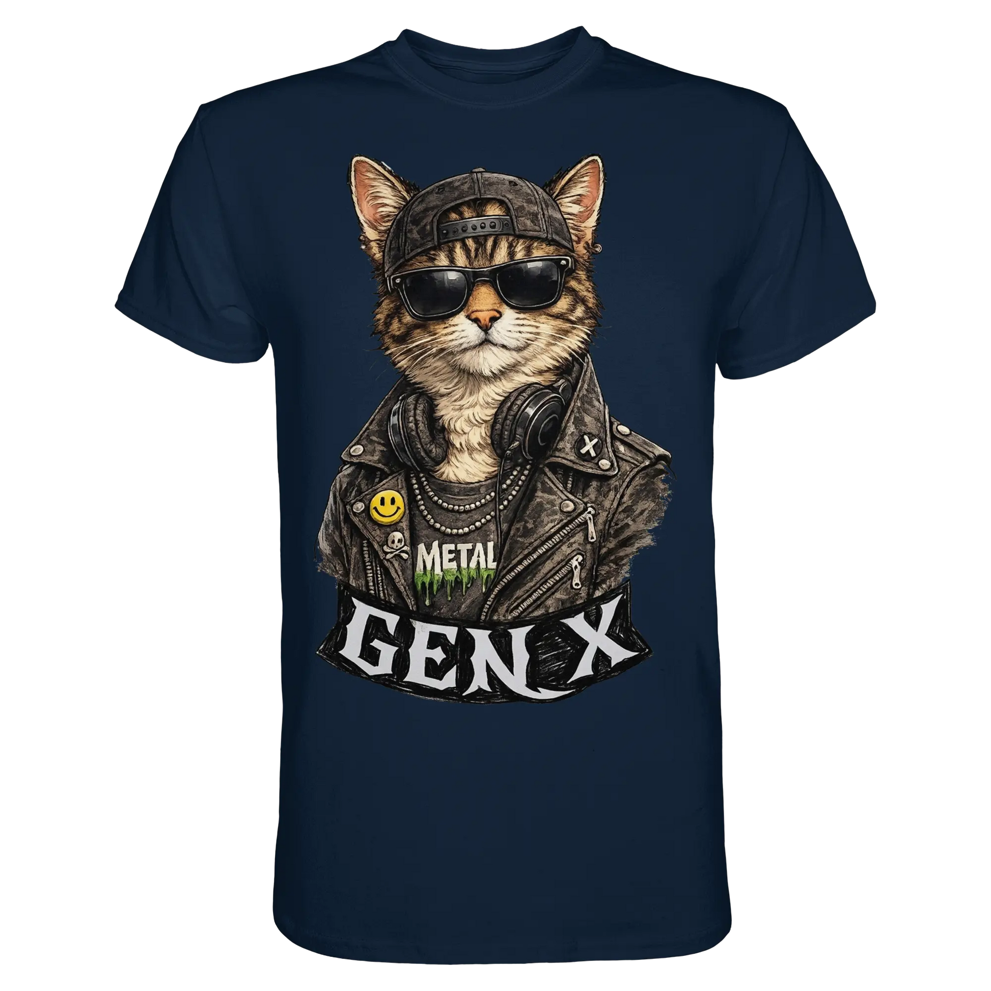 GEN X Funny Punk Cat - Premium Shirt - PAWentura