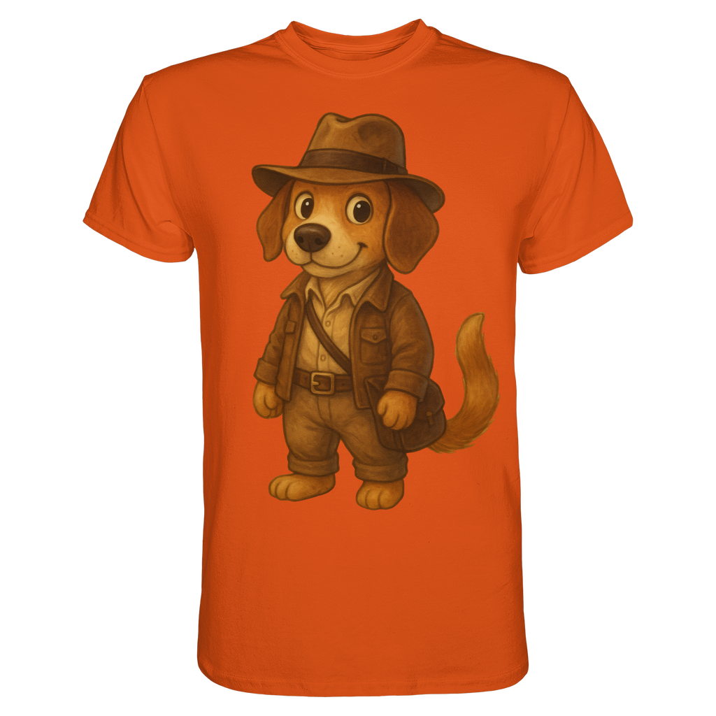 Abenteurer Hunde Cartoon  - Premium Shirt