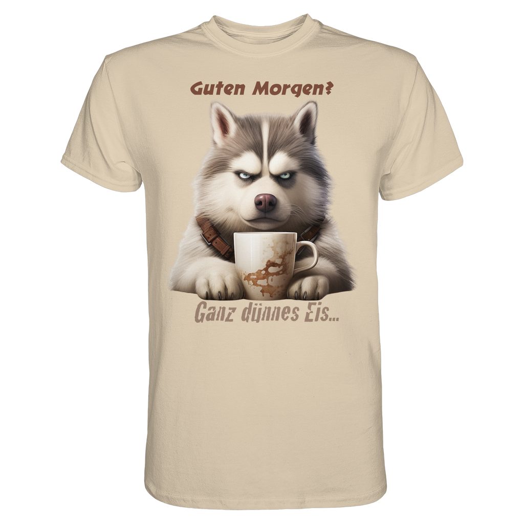 Guten Morgen. Ganz dünnnes Eis. Husky comic - Premium Shirt