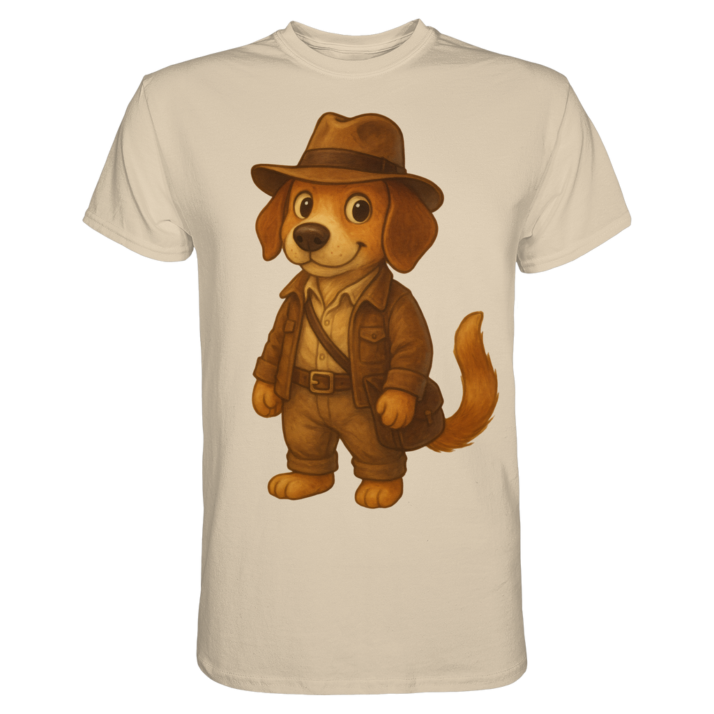 Abenteurer Hunde Cartoon  - Premium Shirt
