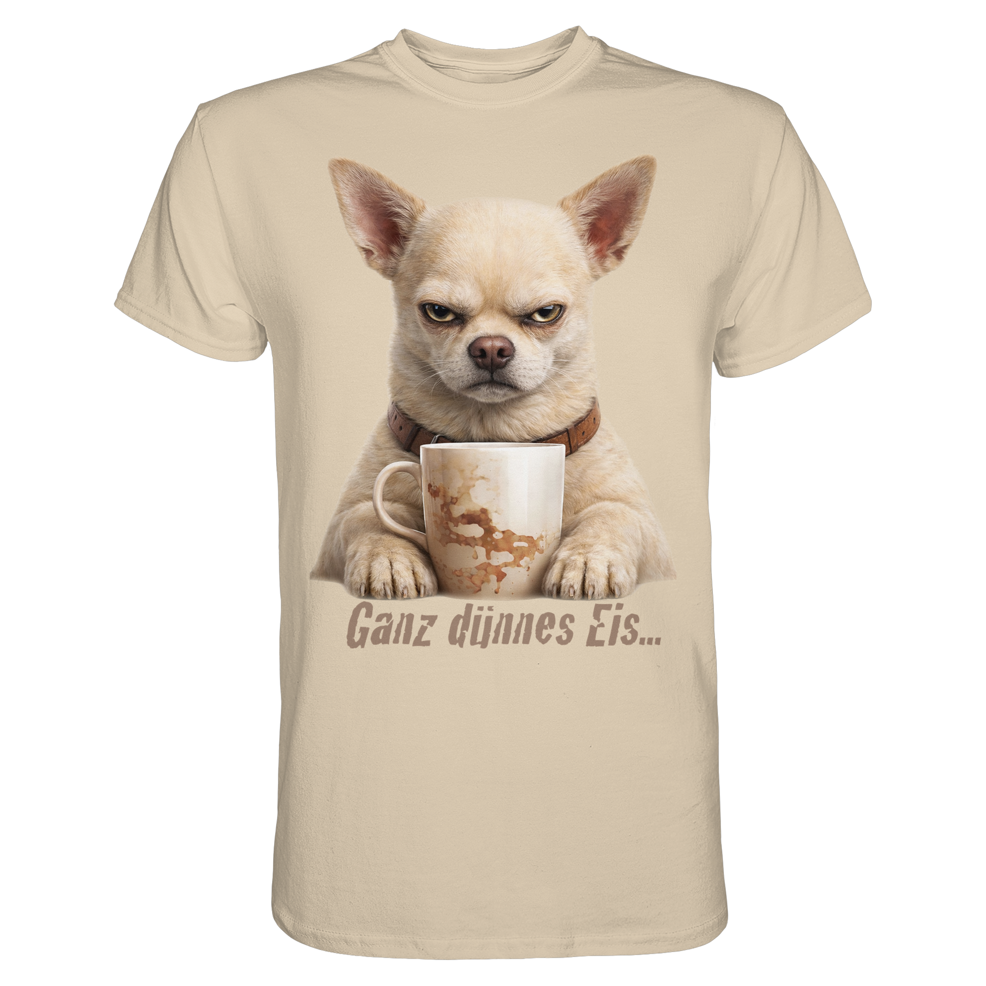Ganz dünnes Eis. Chihuahua comic  - Premium Shirt