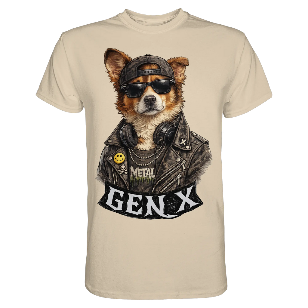 GEN X Funny Punk Dog 80s - Premium Shirt - PAWentura