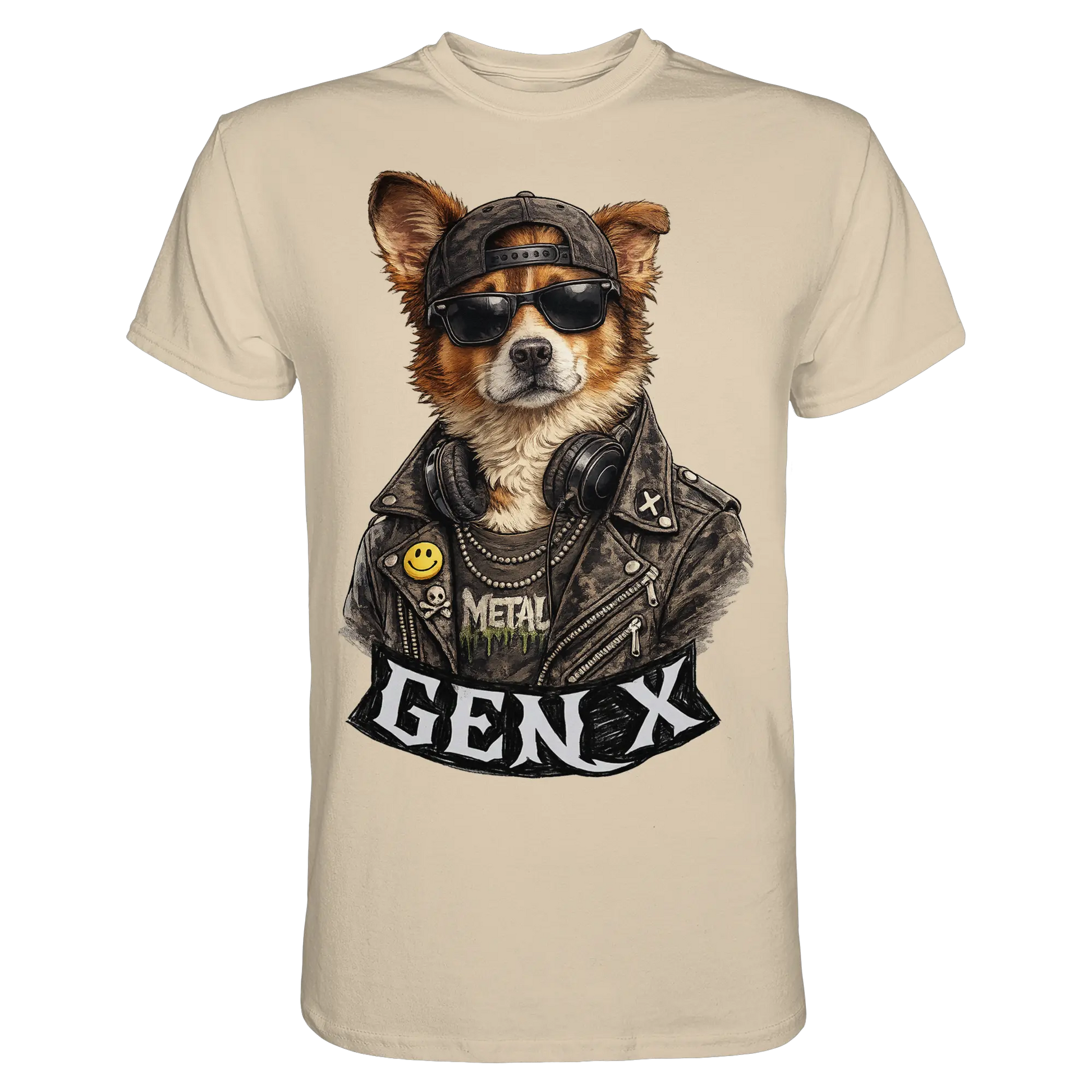 GEN X Funny Punk Dog 80s - Premium Shirt - PAWentura
