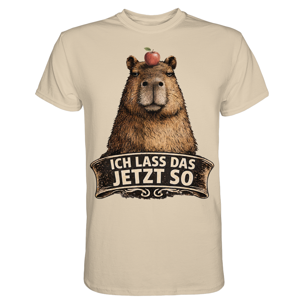Capybara – "Ich lass das jetzt so" - Premium Shirt