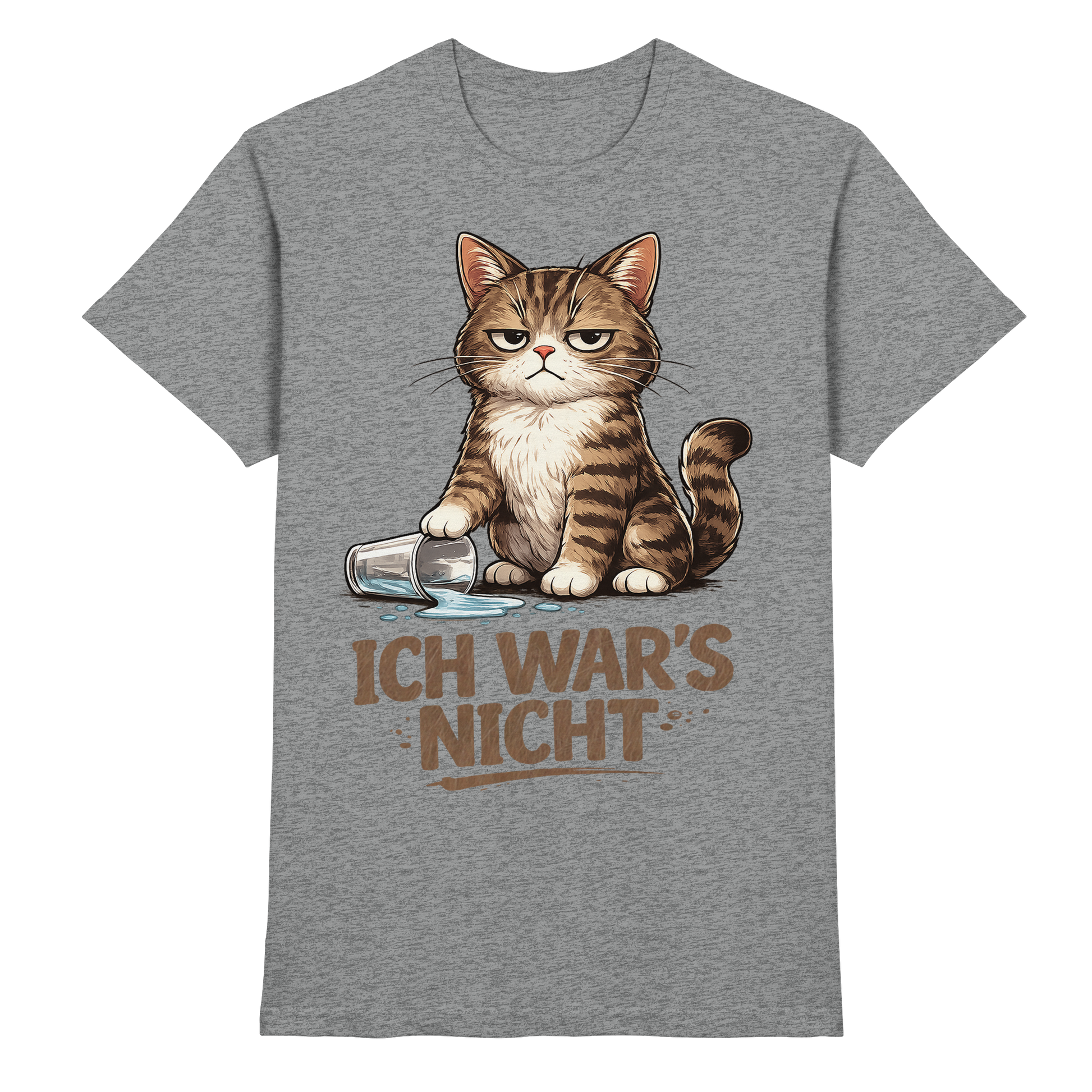 Ich war's nicht... Grumpy Cat Cartoon - Premium Shirt