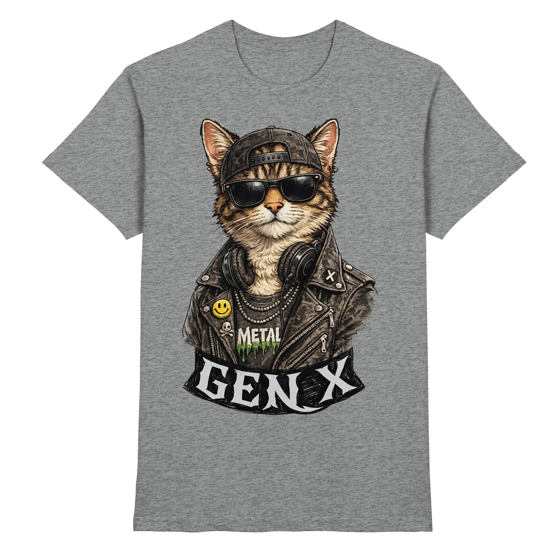 GEN X Funny Punk Cat - Premium Shirt - PAWentura