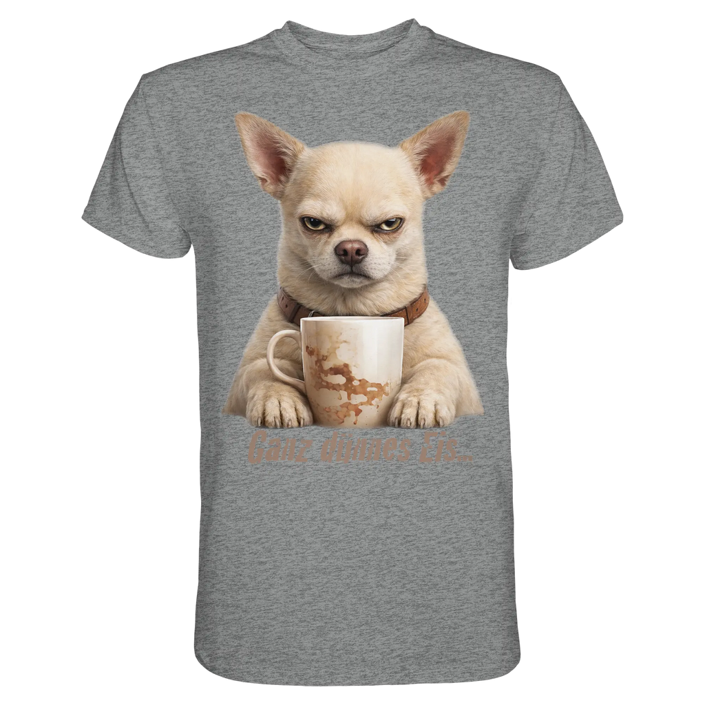 Ganz dünnes Eis. Chihuahua comic  - Premium Shirt - PAWentura