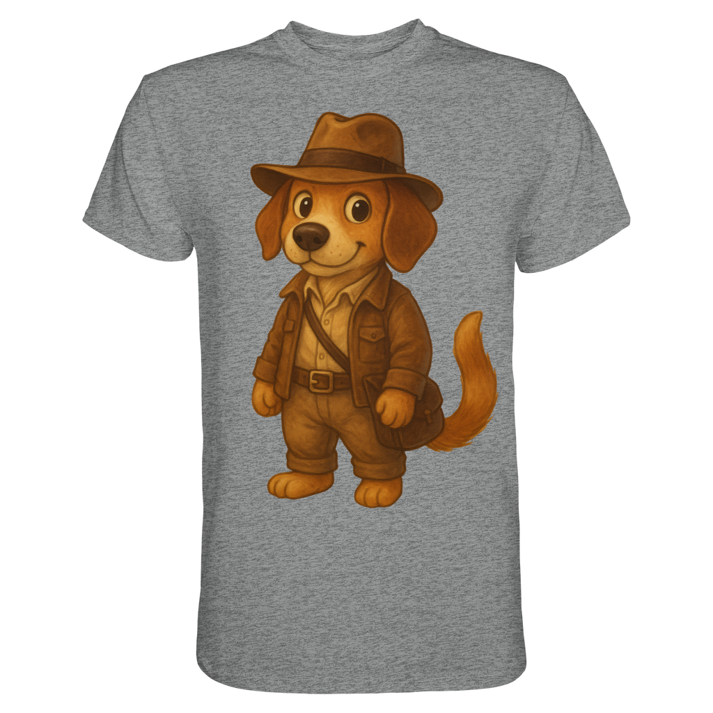 Abenteurer Hunde Cartoon  - Premium Shirt