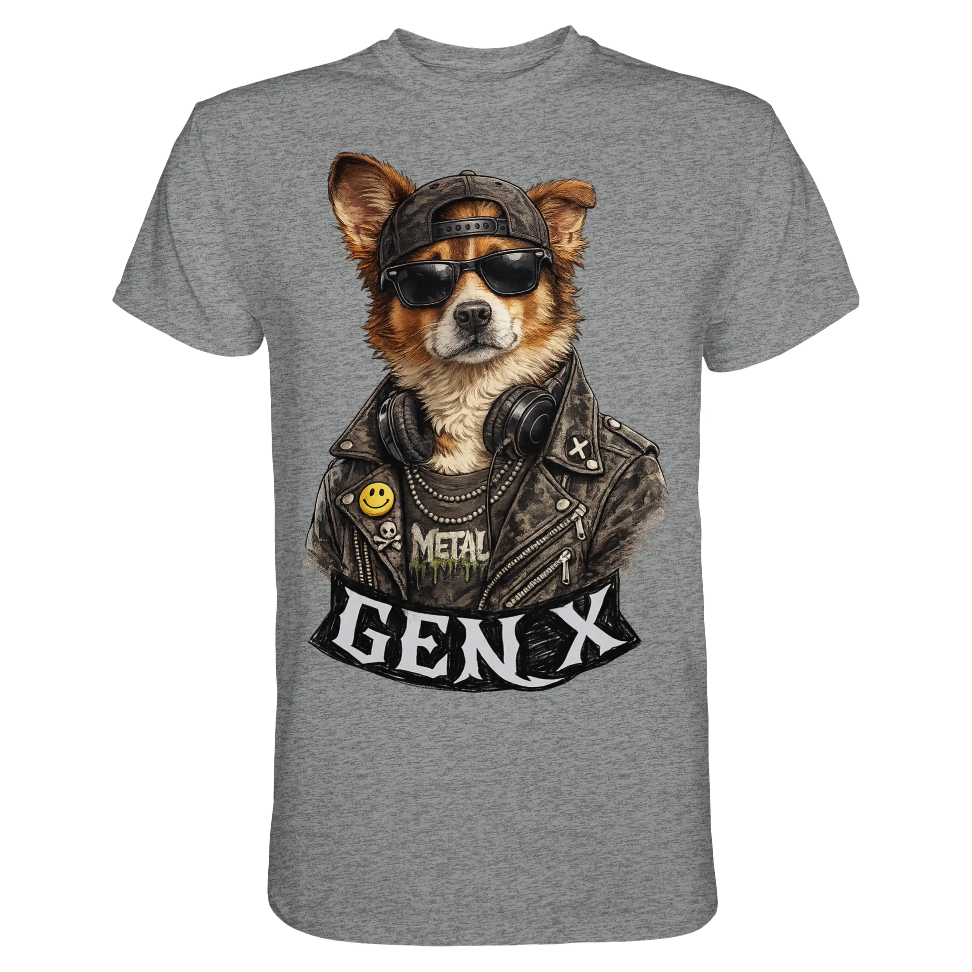 GEN X Funny Punk Dog 80s - Premium Shirt - PAWentura