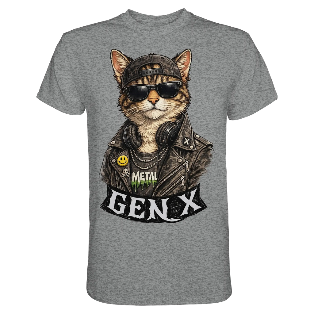 GEN X Funny Punk Cat - Premium Shirt - PAWentura