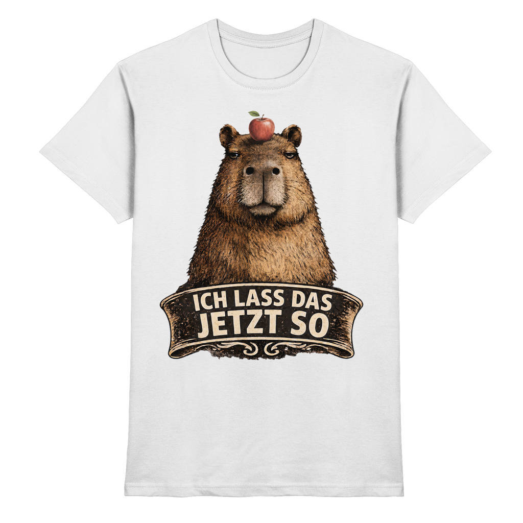 Capybara – "Ich lass das jetzt so" - Premium Shirt