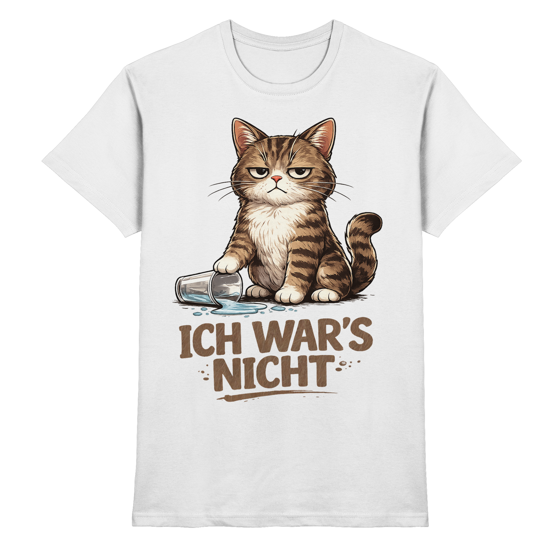 Ich war's nicht... Grumpy Cat Cartoon - Premium Shirt