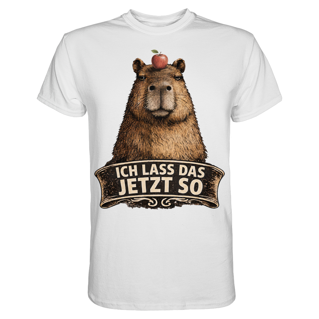 Capybara – "Ich lass das jetzt so" - Premium Shirt