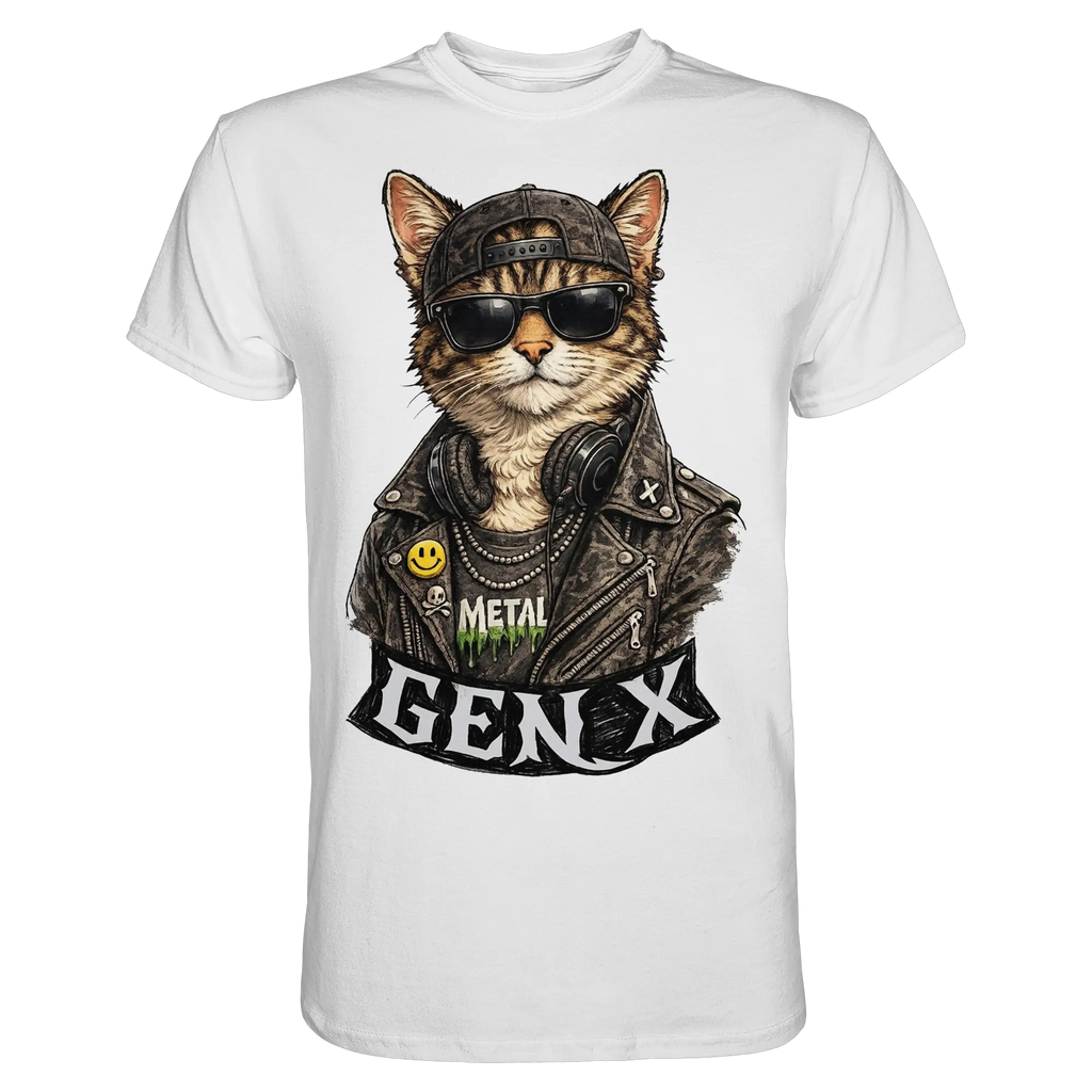GEN X Funny Punk Cat - Premium Shirt - PAWentura