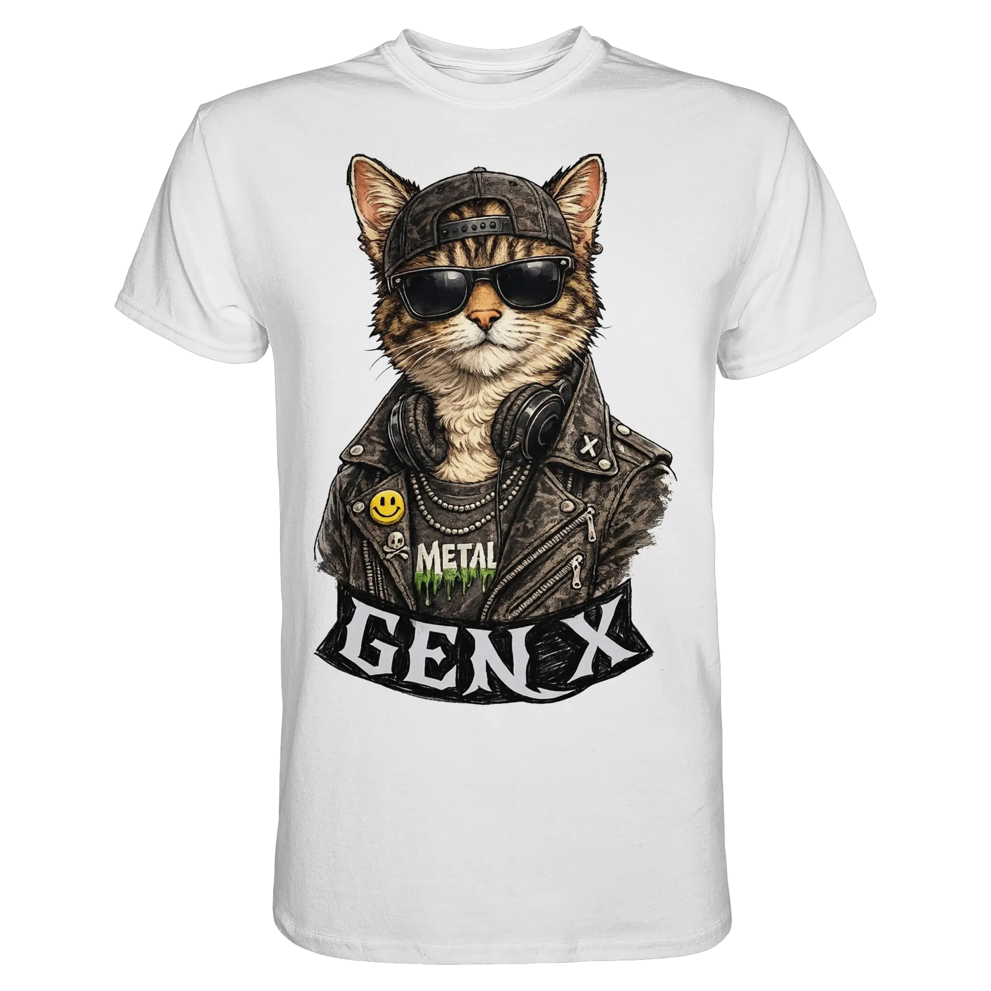 GEN X Funny Punk Cat - Premium Shirt - PAWentura