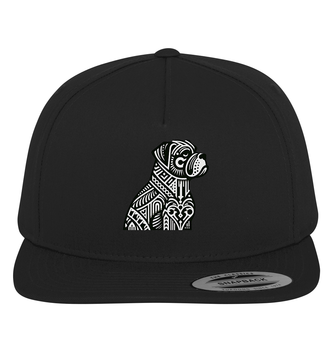 Hund Mastif Art Deco  - personalisierbar - Premium Snapback