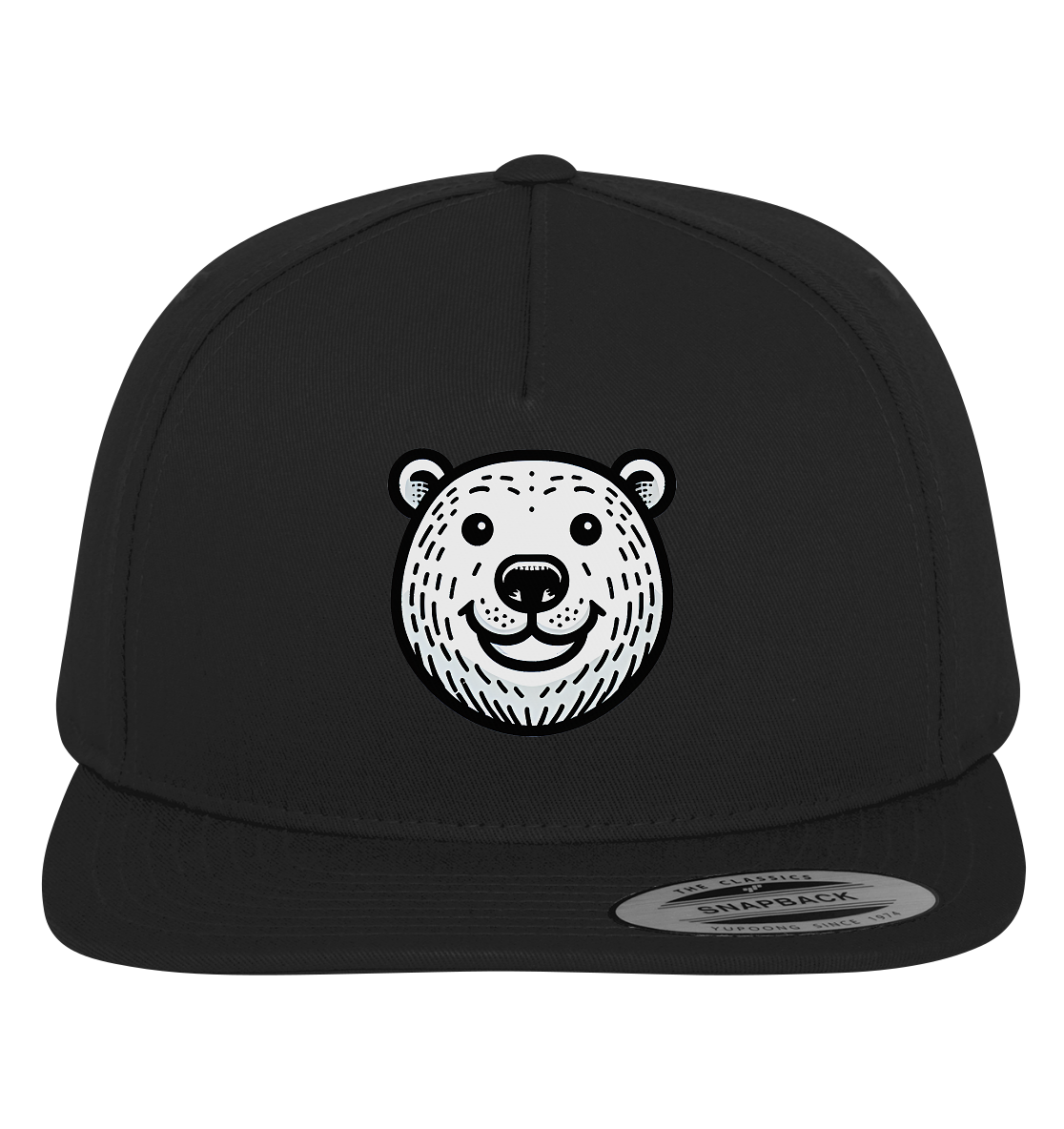 Lustiges Eisbär Gesicht   - personalisierbar  - Premium Snapback